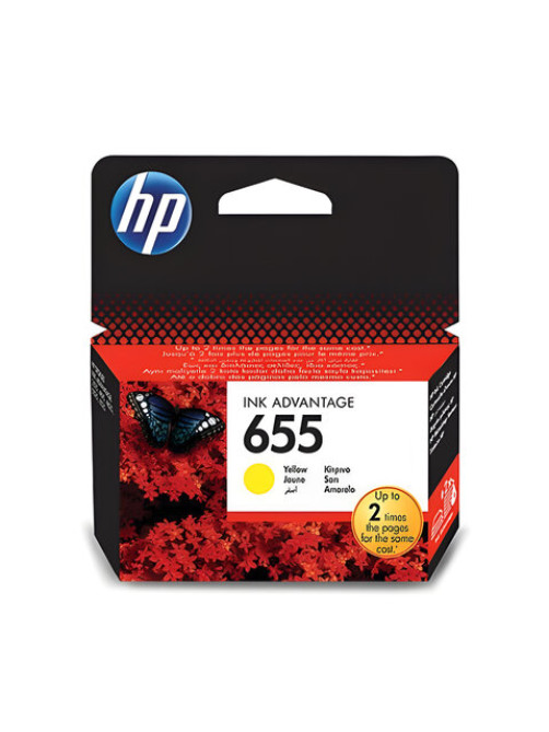 Картридж струйный HP (CZ112AE) Deskjet Ink Advantage 3525/5525/4515/4525 №655, желтый, оригинальный