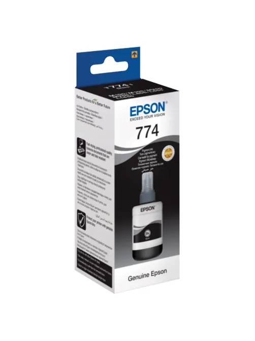 Чернила EPSON 774 (T7741) для СНПЧ Epson M100/M105/M200, черные, ОРИГИНАЛЬНЫЕ, C13T77414A