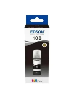 Чернила EPSON 108 (C13T09C14A) для СНПЧ EPSON L8050 /L8100 /L18050, черные, ОРИГИНАЛЬНЫЕ