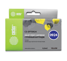 Картридж струйный CACTUS (CS-EPT0924) для EPSON Stylus C91/CX4300/T26/T27/TX106, желтый