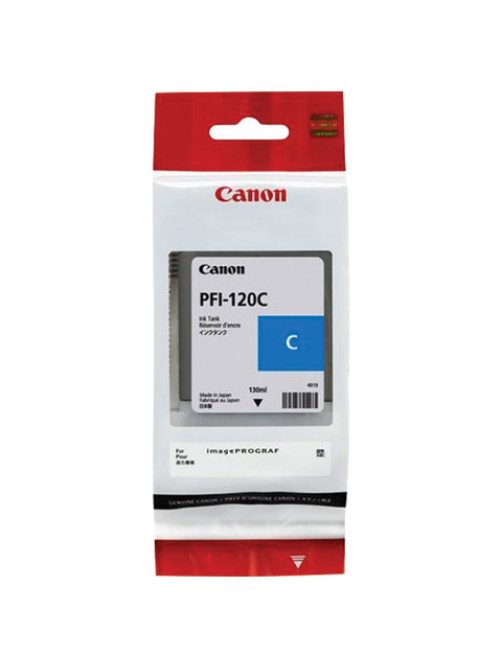 Картридж струйный CANON (PFI-120C) для imagePROGRAF TM-200/205/300/305, голубой 130 мл, оригинальный, 2886C001