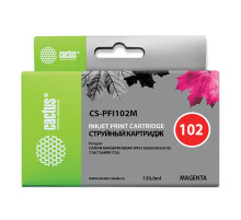 Картридж струйный CACTUS (CS-PFI102M) для CANON iPF500/510/F600/605/650/700, пурпурный