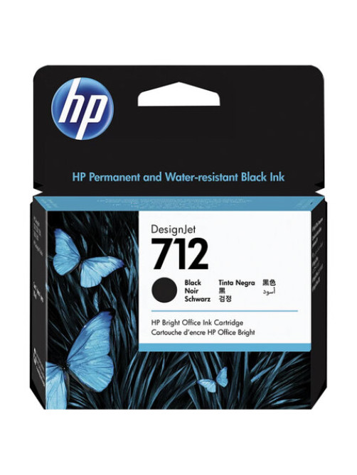 Картридж струйный для плоттера HP (3ED71A) DesignJet T230/T250/T630/T650, №712, черный, увеличенный ресурс, оригинальный