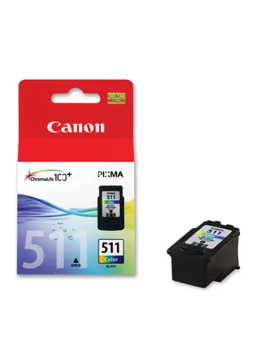 Картридж струйный CANON (CL-511) Pixma MP240/MP260/MP480, цветной, оригинальный, ресурс 244 стр., 2972B007
