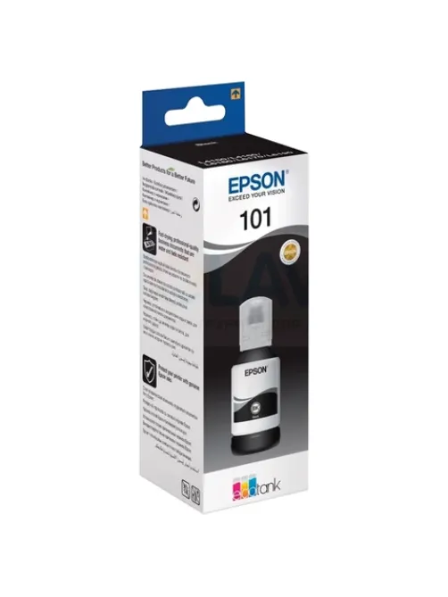 Чернила EPSON 101 (T03V14) для СНПЧ L4150/ L4160/ L6160/ L6170/ L6190, черные, ОРИГИНАЛЬНЫЕ, C13T03V14A