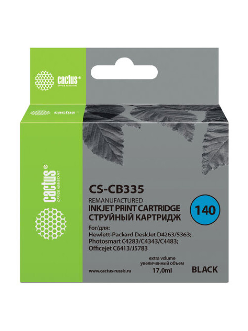 Картридж струйный CACTUS (CS-CB335) для HP C4283/C4383/J5783/Deskjet D4263, черный