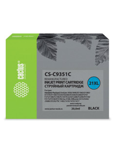 Картридж струйный CACTUS (CS-C9351C) для HP Deskjet 3920/3940/officeJet4315, черный