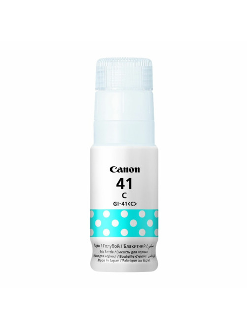 Чернила CANON (GI-41C) для G1400/G2400/G3400, голубые, 7700 стр., ОРИГИНАЛЬНЫЕ, 4543C001