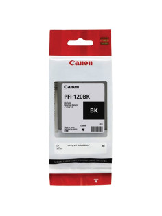 Картридж струйный CANON (PFI-120BK) для imagePROGRAF TM-200/205/300/305, черный, 130 мл, оригинальный, 2885C001