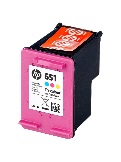 Картридж струйный HP (С2P11AE) Ink Advantage 5575/5645/OfficeJet 202, №651, цветной, оригинальный, ресурс 300 стр., C2P11AE