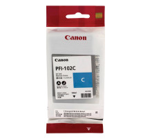 Картридж струйный CANON (PFI-102C) iPF500/510/F600/605/610/650/655/700/710/720, голубой, оригинальный, 130 мл, 0896B001
