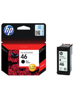 Картридж струйный HP (CZ637AE) DeskJet Ink Advantage 2020hc/2520hc, №46, черный, оригинальный, ресурс 1500 стр.