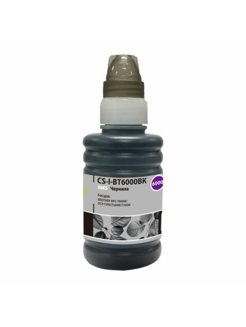 Чернила CACTUS (CS-I-BT6000BK) для Brother DCP-T300/T500W/T700W/MFC-T800W, черные, 0,1 л