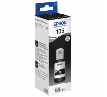 Чернила EPSON 105 (C13T00Q140) для СНПЧ L7160/L7180, черные пигментные, ОРИГИНАЛЬНЫЕ