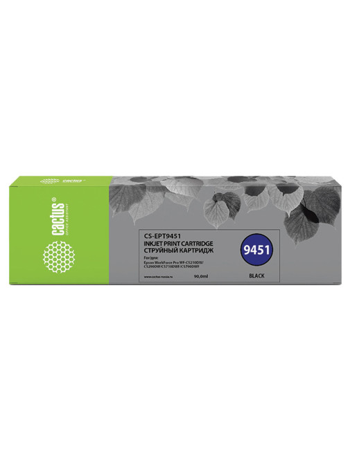 Картридж струйный CACTUS (CS-EPT9451) для Epson WF-C5290DW/C5790DW, черный