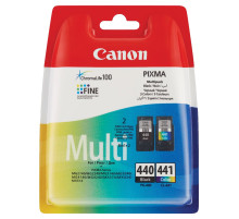 Картридж струйный CANON (PG-440/CL-441) PIXMA MG2140/MG3140, оригинальный КОМПЛЕКТ 2 цвета, 180 страниц, 5219B005
