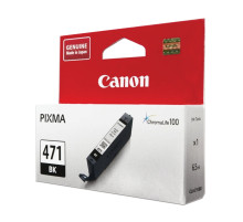 Картридж струйный CANON (CLI-471BK) PIXMA MG5740/MG6840/MG7740, черный, оригинальный, ресурс 1105 стр., 0400C001