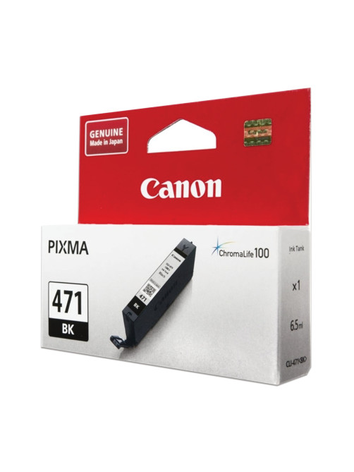 Картридж струйный CANON (CLI-471BK) PIXMA MG5740/MG6840/MG7740, черный, оригинальный, ресурс 1105 стр., 0400C001