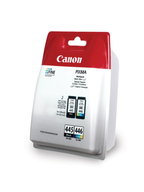 Картридж струйный CANON (PG-445/CL-446) PIXMA MG2440/MG2540, оригинальный КОМПЛЕКТ 2 цвета, 180 страниц, 8283B004