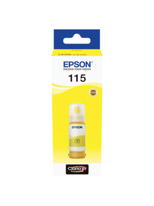 Чернила EPSON 115 (C13T07D44A) для СНПЧ L8160/L8180, желтые, объем 70 мл, ОРИГИНАЛЬНЫЕ