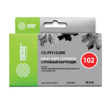 Картридж струйный CACTUS (CS-PFI102BK) для CANON iPF500/510/F600/605/650/700, черный