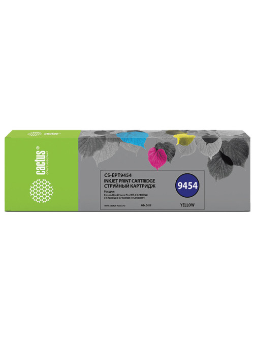 Картридж струйный CACTUS (CS-EPT9454) для Epson WF-C5290DW/WF-C5790DW, желтый