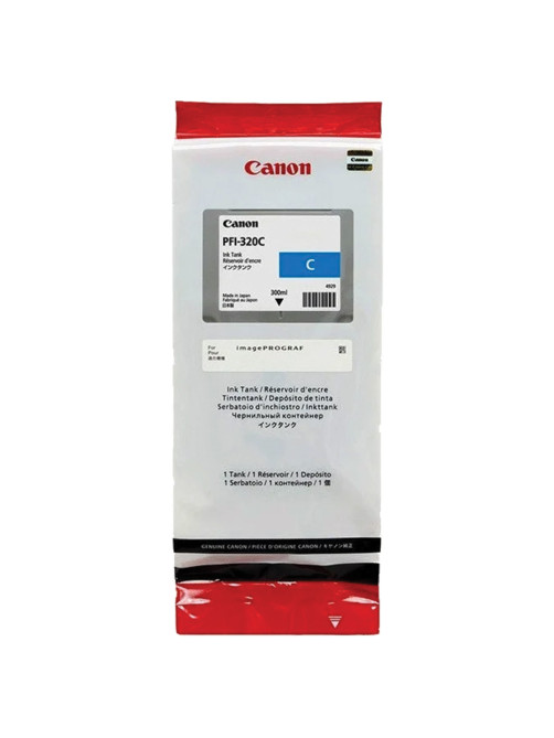 Картридж струйный CANON (PFI-320C) для imagePROGRAF TM-200/205/300/305, голубой, 300 мл, оригинальный, 2891C001