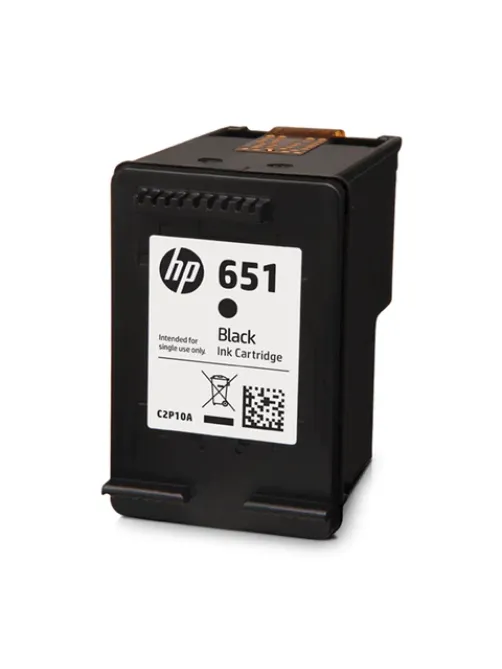 Картридж струйный HP (С2P10AE) Ink Advantage 5575/5645/OfficeJet 202, №651, черный, оригинальный, ресурс 600 стр., C2P10AE