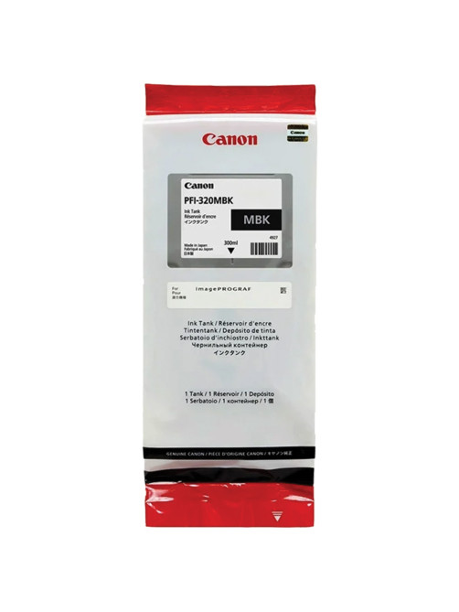 Картридж струйный CANON (PFI-320MBk) для imagePROGRAF TM-200/205/300/305, матовый черный, 300 мл, оригинальный, 2889C001