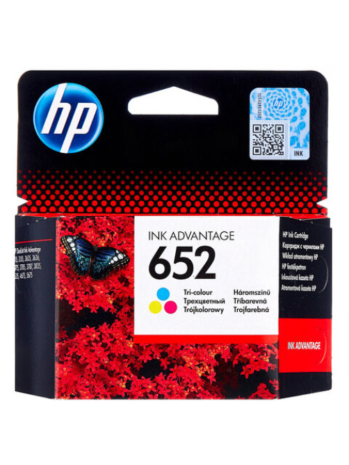 Картридж струйный HP (F6V24AE) DeskJet 2135/3635/3835/4535/4675/1115, №652, цветной, оригинальный ресурс 200 стр.