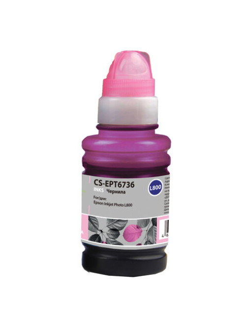 Чернила CACTUS (CS-EPT6736) для СНПЧ EPSON L800/L810/L850/L1800, светло-пурпурные, 0,1 л