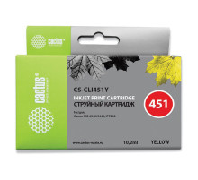 Картридж струйный CACTUS (CS-CLI451Y) для CANON Pixma iP7240, желтый