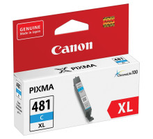 Картридж струйный CANON (CLI-481C XL) для PIXMA TS704 / TS6140, голубой, ресурс 515 страниц, оригинальный, 2044C001