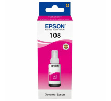 Чернила EPSON 108 (C13T09C34A) для СНПЧ EPSON L8050 /L8100 /L18050, пурпурные, ОРИГИНАЛЬНЫЕ