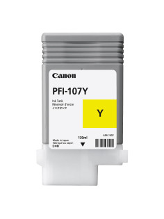 Картридж струйный CANON (PFI-107Y) iPF680/685/780/785, желтый, оригинальный, 130 мл, 6708B001