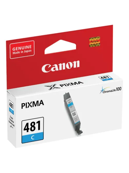 Картридж струйный CANON (CLI-481C) для PIXMA TS704/TS6140, голубой, ресурс 257 страниц, оригинальный, 2098C001