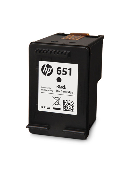 Картридж струйный HP (С2P10AE) Ink Advantage 5575/5645/OfficeJet 202, №651, черный, оригинальный, ресурс 600 стр., C2P10AE