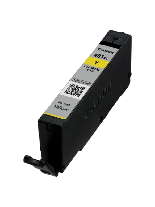 Картридж струйный CANON (CLI-481Y XL) для PIXMA TS704 / TS6140, желтый, ресурс 512 страниц, оригинальный, 2046C001
