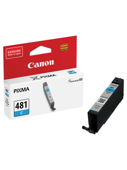 Картридж струйный CANON (CLI-481C) для PIXMA TS704/TS6140, голубой, ресурс 257 страниц, оригинальный, 2098C001
