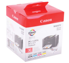 Картридж струйный CANON (PGI-1400XL BK/C/M/Y) МВ2040/МВ2340, КОМПЛЕКТ, оригинальный, 4 цвета, ресурс 1200 страниц, 9185B004