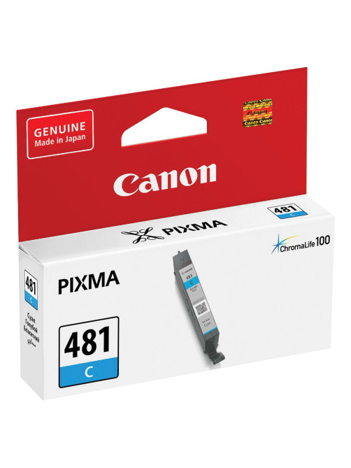 Картридж струйный CANON (CLI-481C) для PIXMA TS704/TS6140, голубой, ресурс 257 страниц, оригинальный, 2098C001