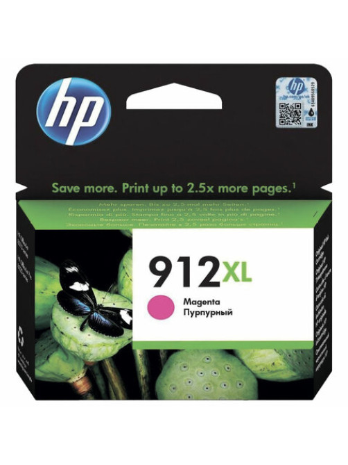 Картридж струйный HP (3YL82A) для HP OfficeJet Pro 8023, №912XL пурпурный, ресурс 825 страниц, оригинальный
