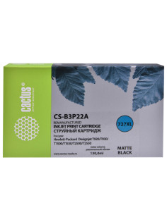 Картридж струйный CACTUS (CS-B3P22A) для HP DesignJet T920/T1500/T2530, черный матовый