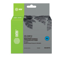 Картридж струйный CACTUS (CS-C4912) для плоттеров HP DesignJet 500/510/800, пурпурный