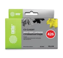 Картридж струйный CACTUS (CS-CLI426Y) для CANON Pixma MG5140/MG5240/MG6140/MG8140, желтый