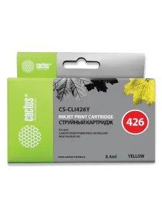 Картридж струйный CACTUS (CS-CLI426Y) для CANON Pixma MG5140/MG5240/MG6140/MG8140, желтый