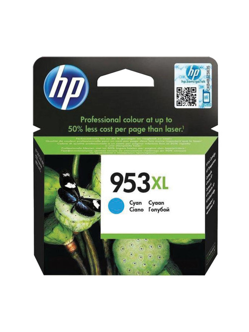 Картридж струйный HP (F6U16AE) Officejet Pro 8710/8210, №953XL, голубой, увеличенный ресурс 1600 стр., оригинальный