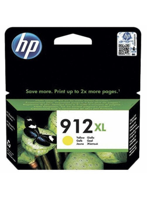 Картридж струйный HP (3YL83A) для HP OfficeJet Pro 8023, №912XL желтый, ресурс 825 страниц, оригинальный