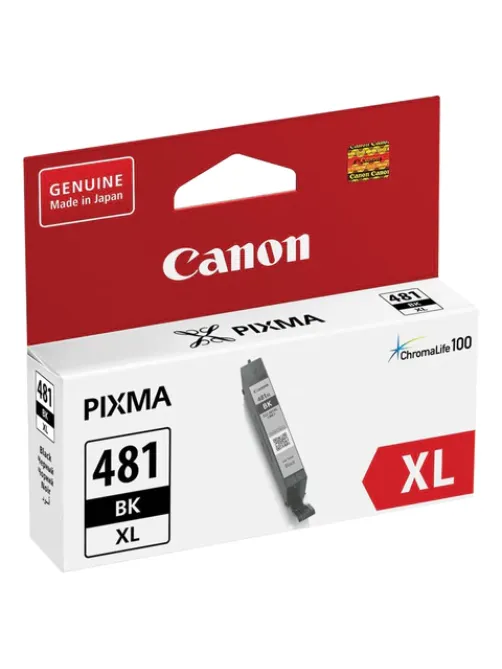 Картридж струйный CANON (CLI-481BK XL) для PIXMA TS704/TS6140, черный, ресурс 3998 страниц, оригинальный, 2047C001