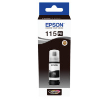 Чернила EPSON 115 (C13T07D14A) для СНПЧ L8160/L8180, черные фото, объем 70 мл, ОРИГИНАЛЬНЫЕ